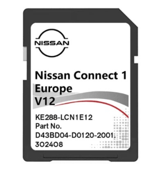 Nissan Connect 1,2,3 EUROPA Karte 2023